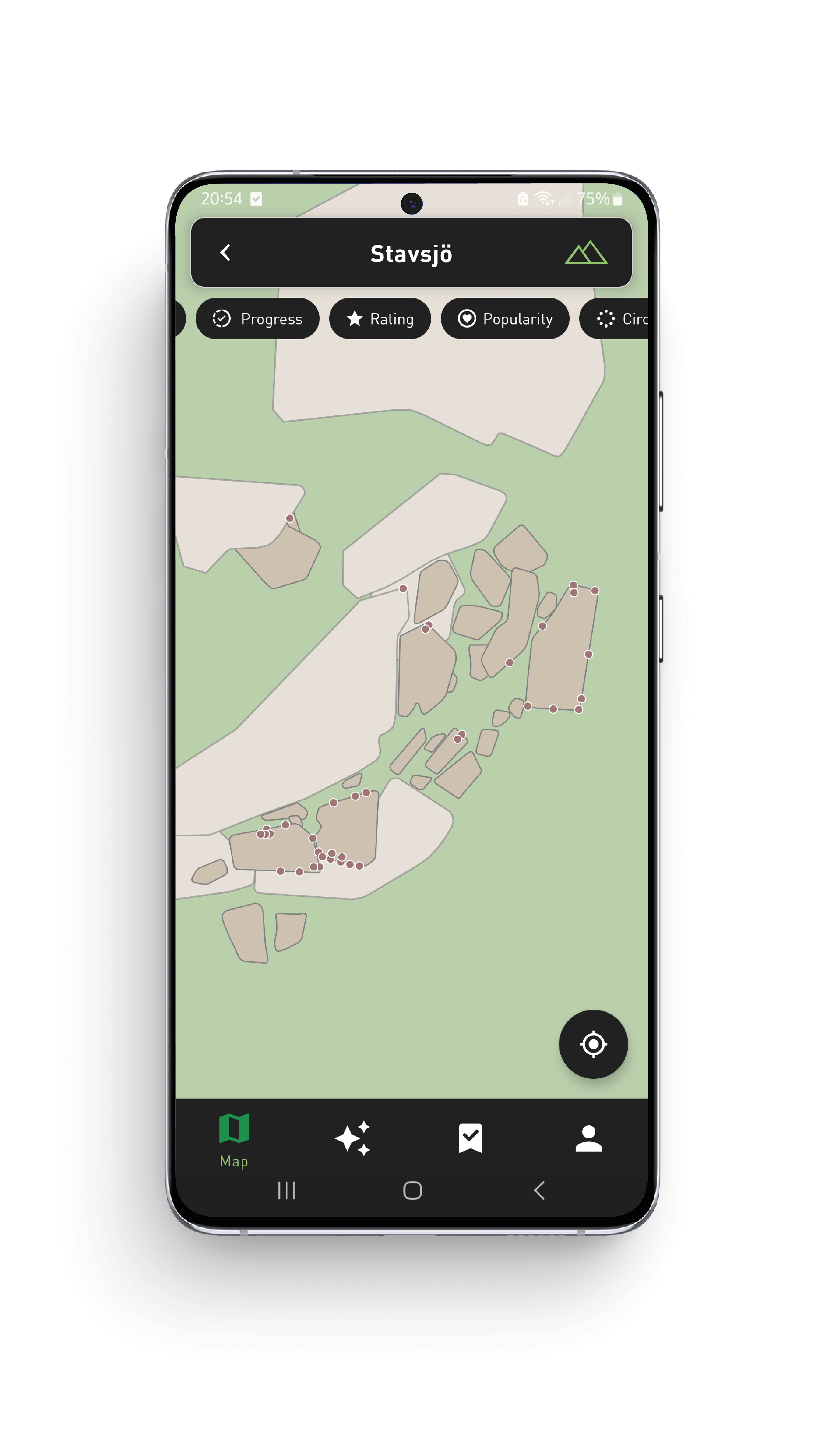 Blocshop app preview on a phone